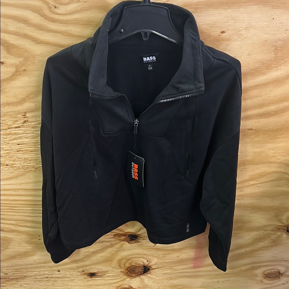 Bass Black Zip-Up Jacket